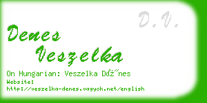 denes veszelka business card